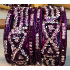 Lakh Purple Bangles